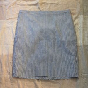J crew seersucker skirt​​​​​​​​​​​​
